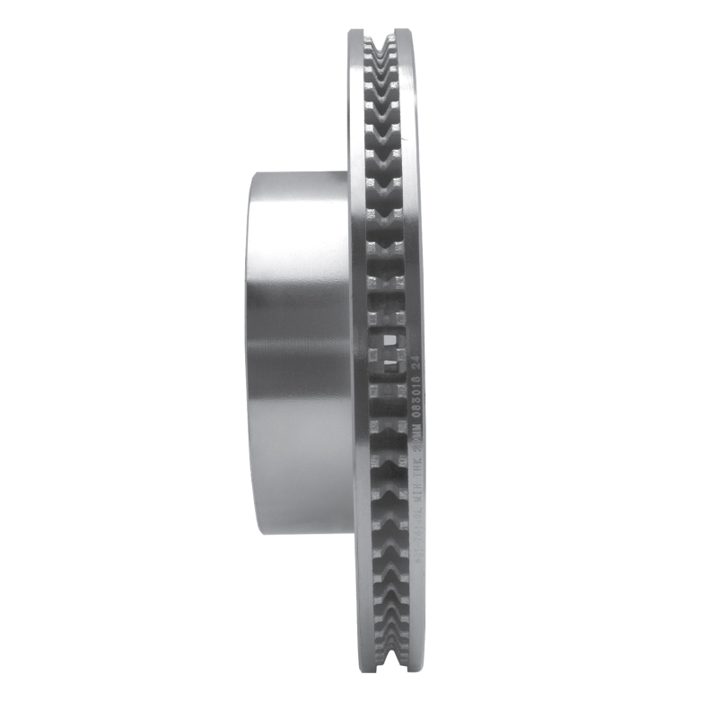 Lexus LX570 Brake Rotor (1) - Front Left - R1 Concepts - Drilled & Slotted - Silver - `08-`21